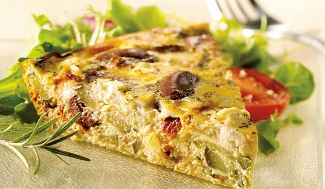 Quiche sans pâte poulet