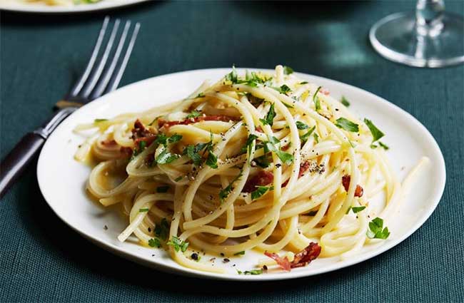 Spaghettis carbonara