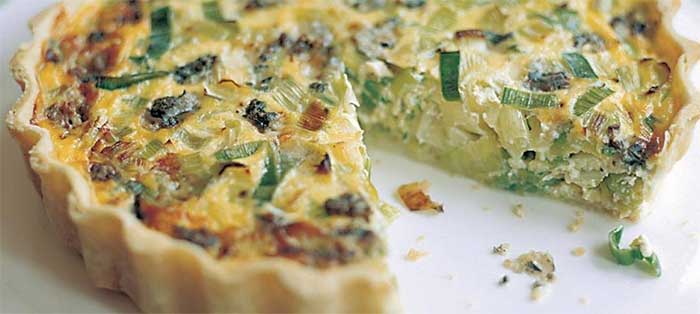 Quiche forestière légère