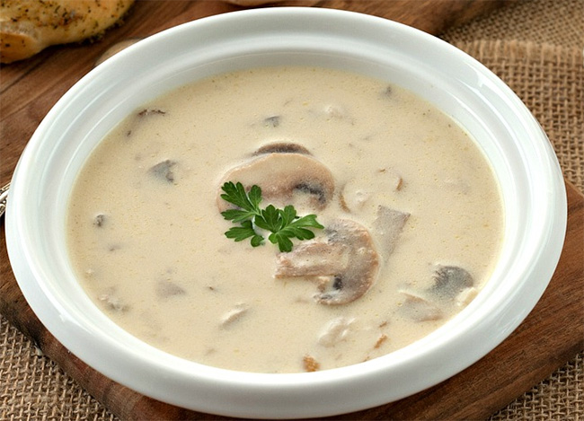 Velouté léger de champignons