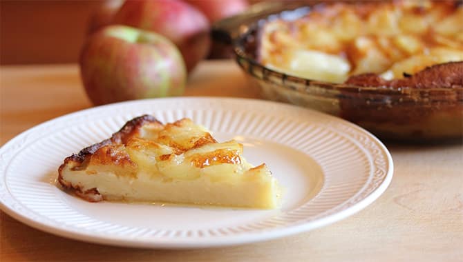 Clafoutis weight watchers aux pommes et Skyr