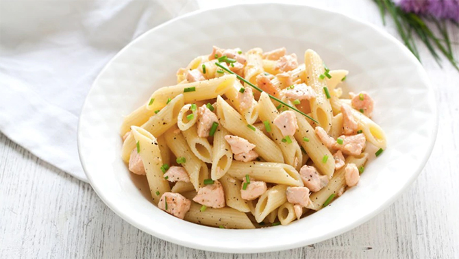 Pâtes au saumon et thon au Thermomix