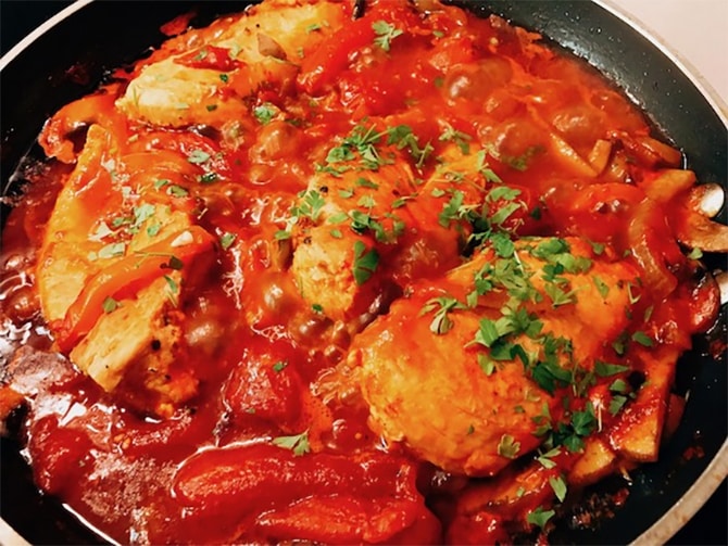 Poulet marengo au Thermomix