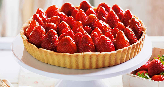 Tarte aux fraises sans beurre sans oeufs
