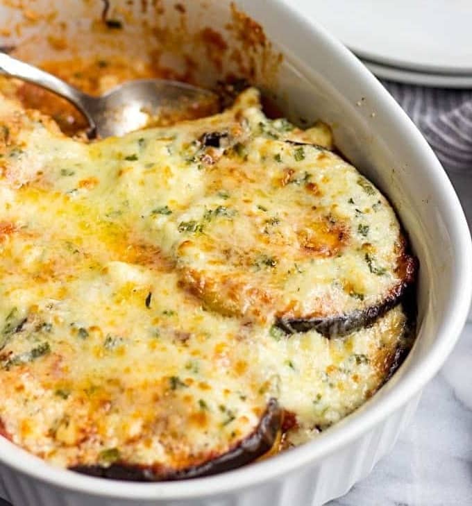 Gratin aubergines au fromage
