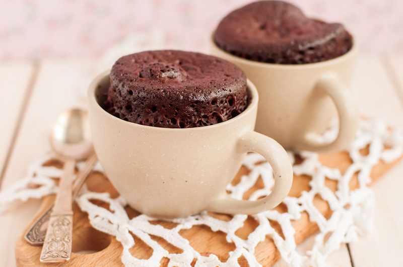 Mug cake fondant au chocolat