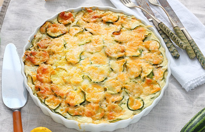 Tarte aux courgettes et cheddar au Thermomix