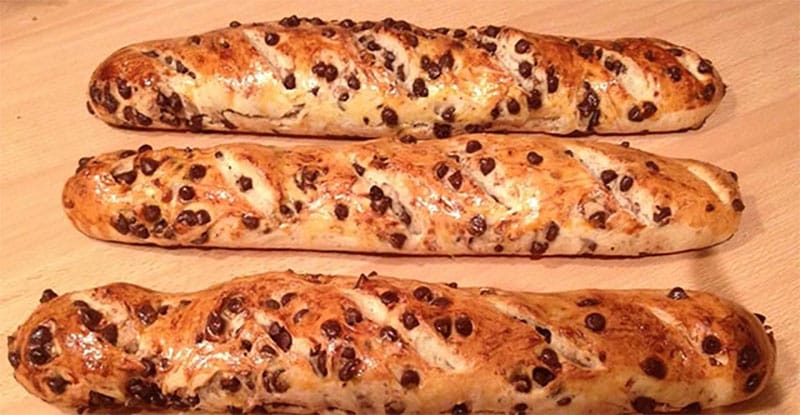 Baguette viennoise aux pépites