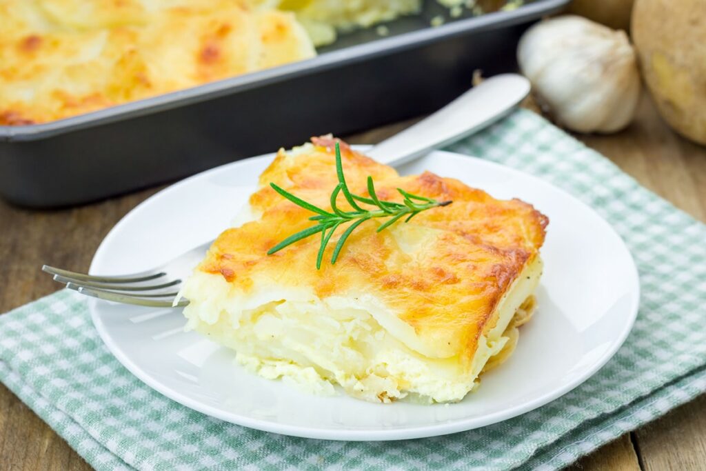 Gratin dauphinois au fromage blanc