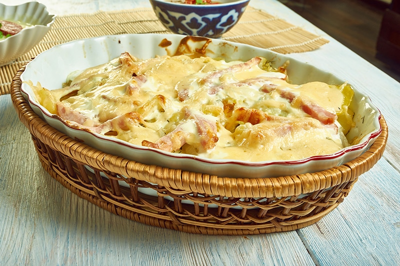 tartiflette légère variée