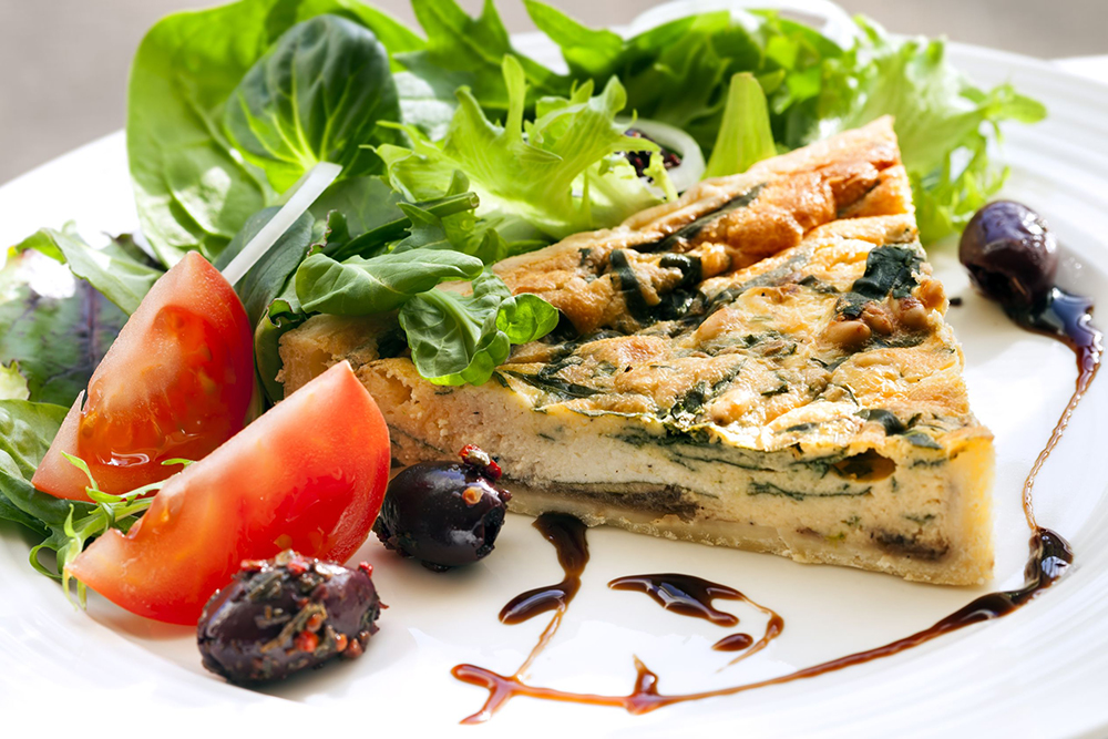 Flan de légumes et jambon ww