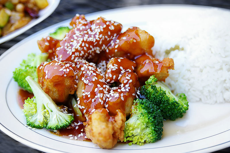 Poulet au sésame pour régime