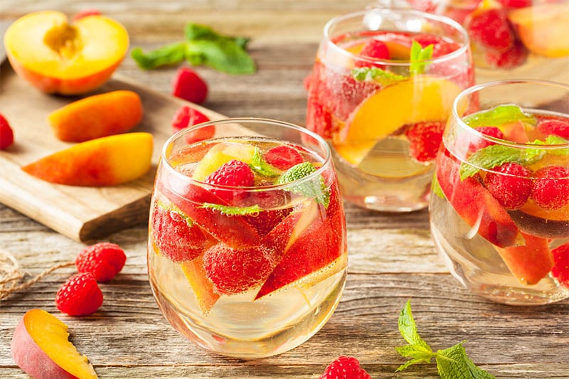 Sangria blanche tropicale
