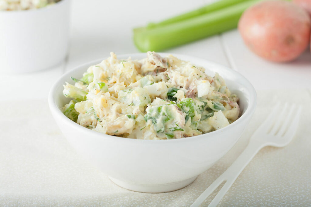 Pommes de terre à la sauce au thon