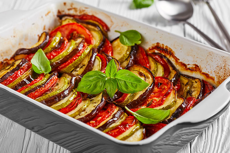 Tian de légumes au fromage blanc