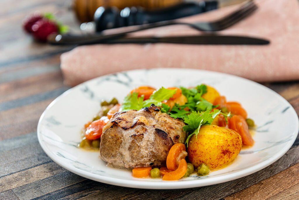 Paupiettes de veau et légumes