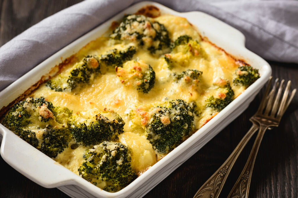 Le gratin de poulet brocoli et riz
