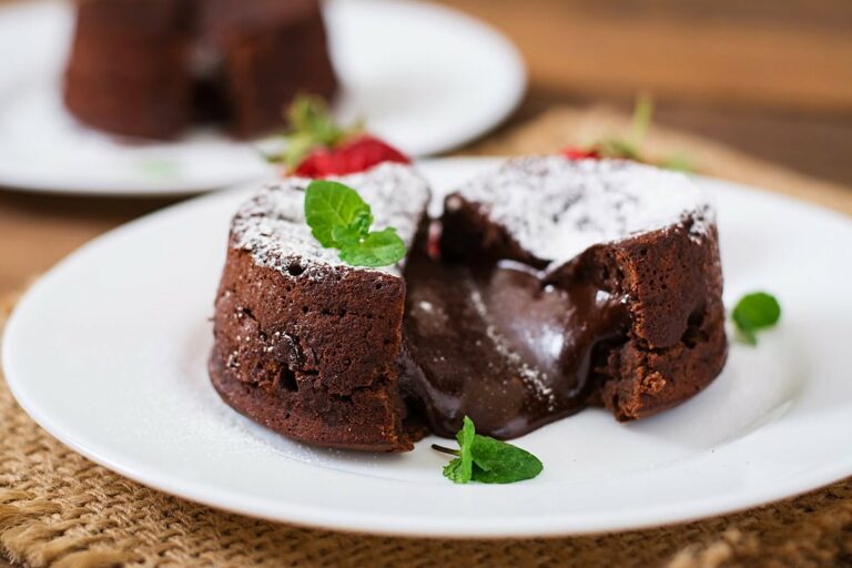 Fondant au chocolat noir