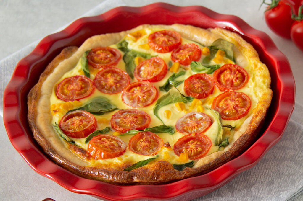 flan de thon et tomates