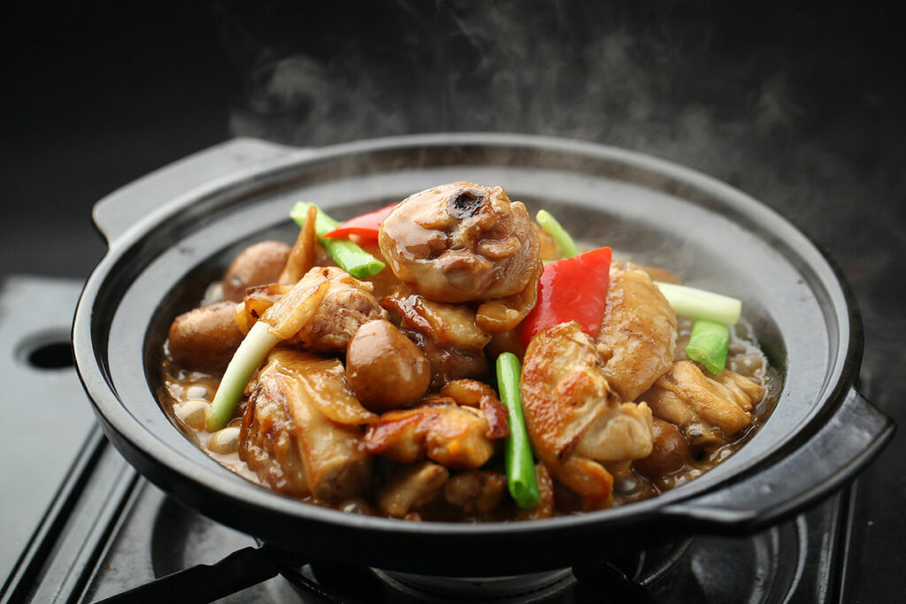 Blanquette de poulet aux champignons