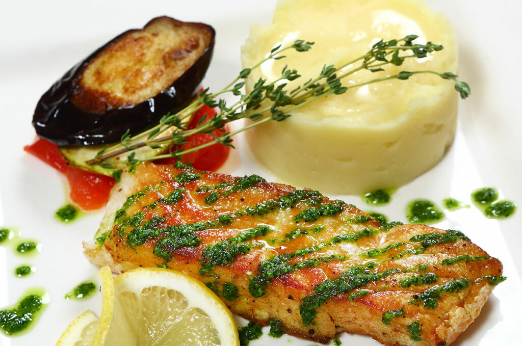 Filets de poisson au pesto