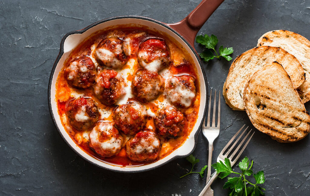 Pizzaïola aux boulettes de viande