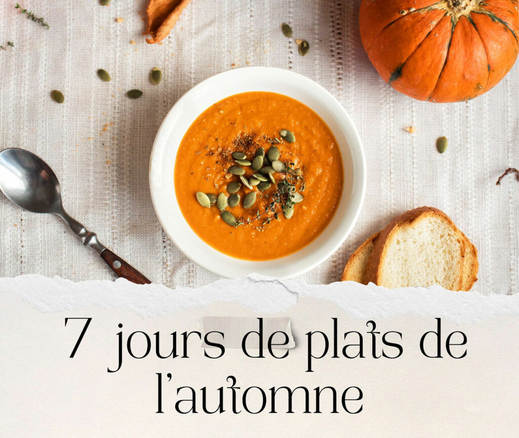 7 jours de plats de l'automne