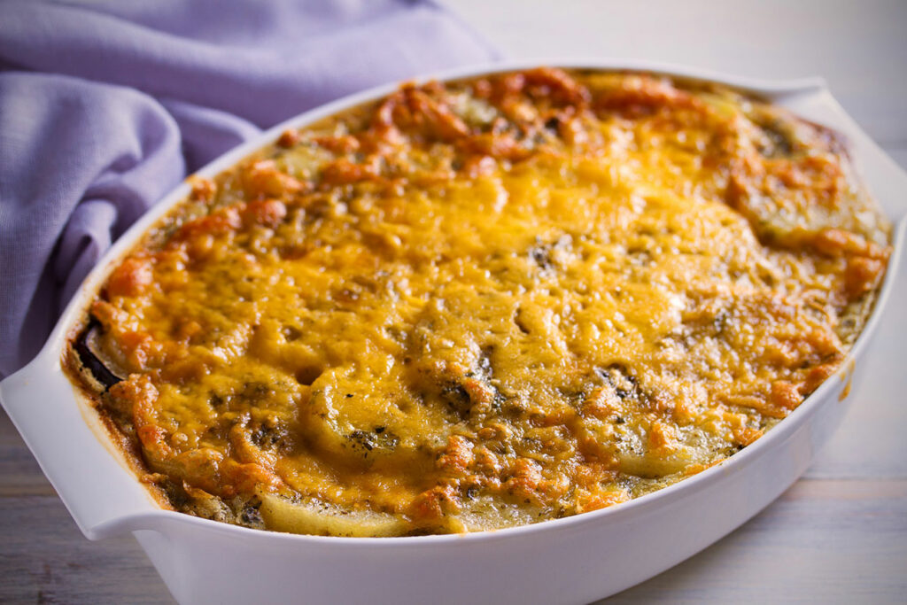 Ce gratin de pommes de terre et champignons