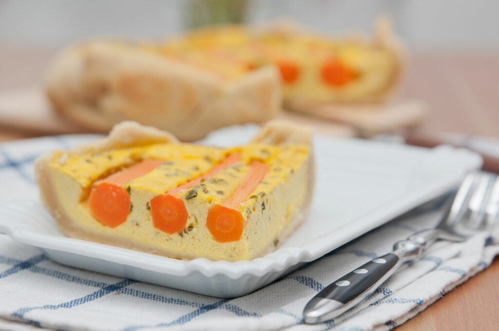 Quiche aux carottes et au thon