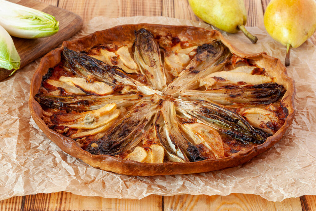 Tatin d'endives au chèvre