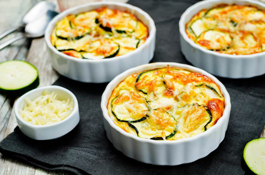 Flan de Courgette au Parmesan