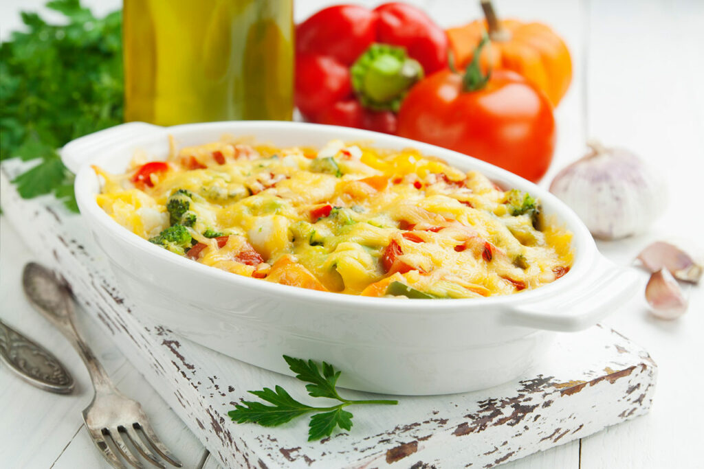 Gratin de Pâtes aux Légumes