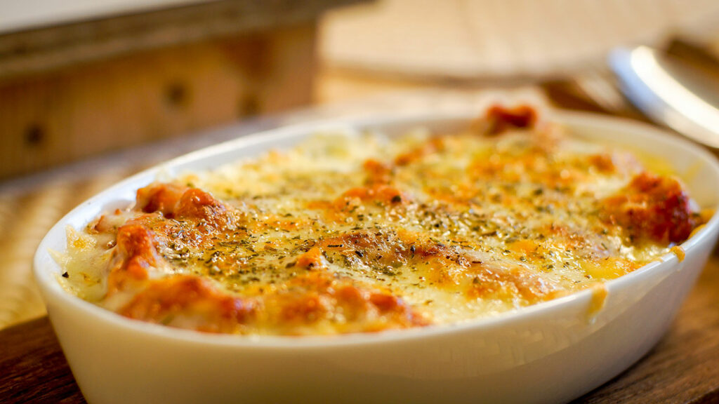 Gratin de pommes de terre aux lardons