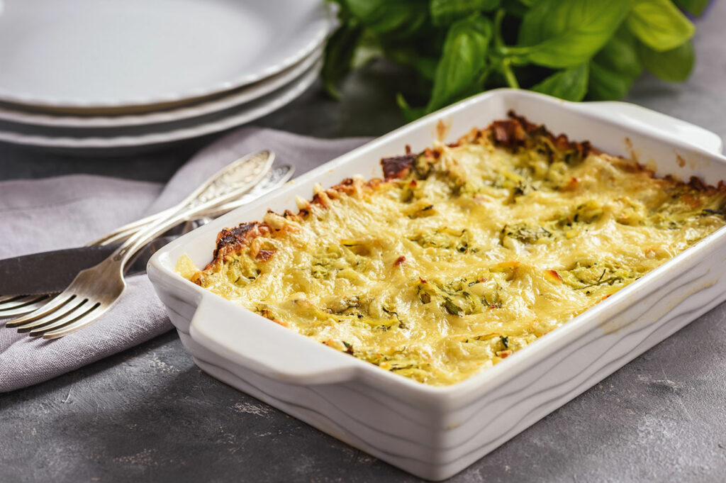 gratin de courgette et pomme de terre au fromage