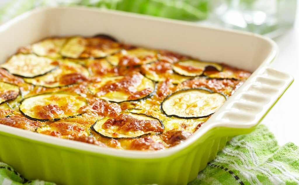 gratin de pâtes courgette et thon