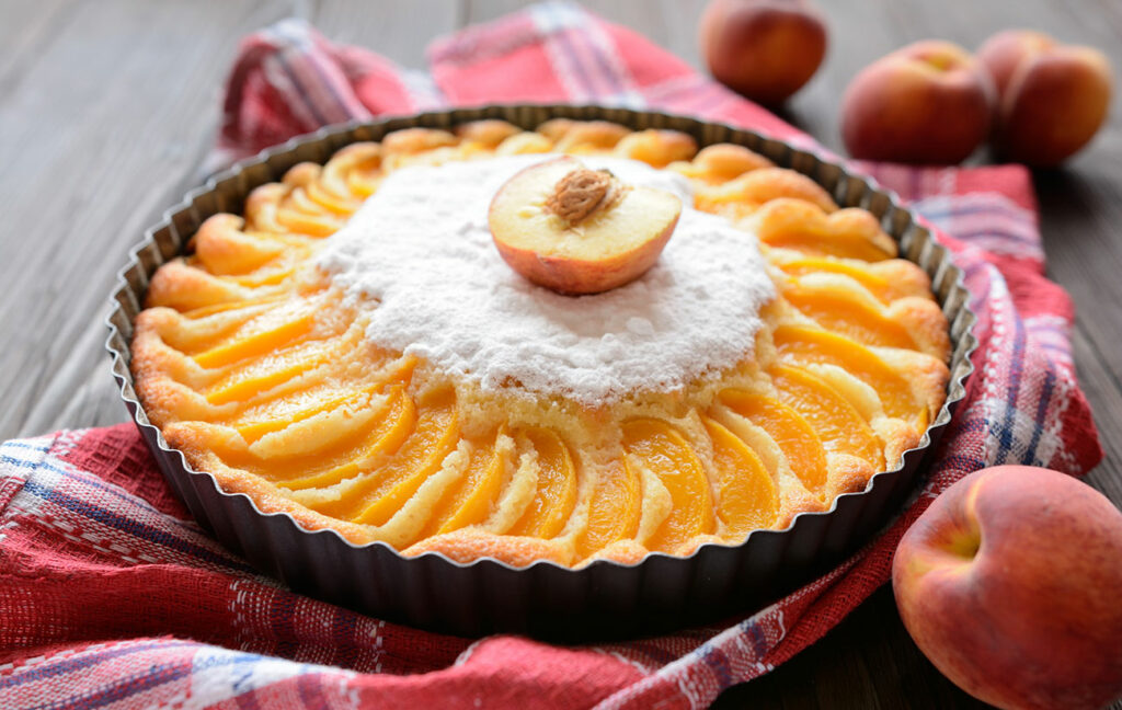tarte aux pêches