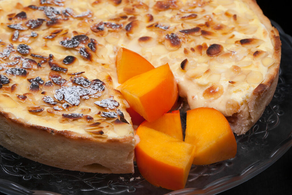 gâteau au kaki et yaourt