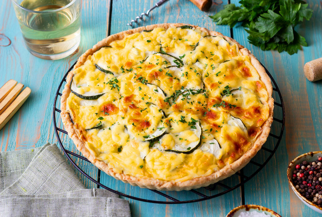 quiche aux courgettes