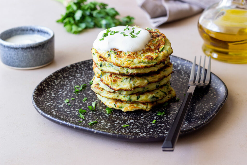 Galettes de courgettes aux herbes