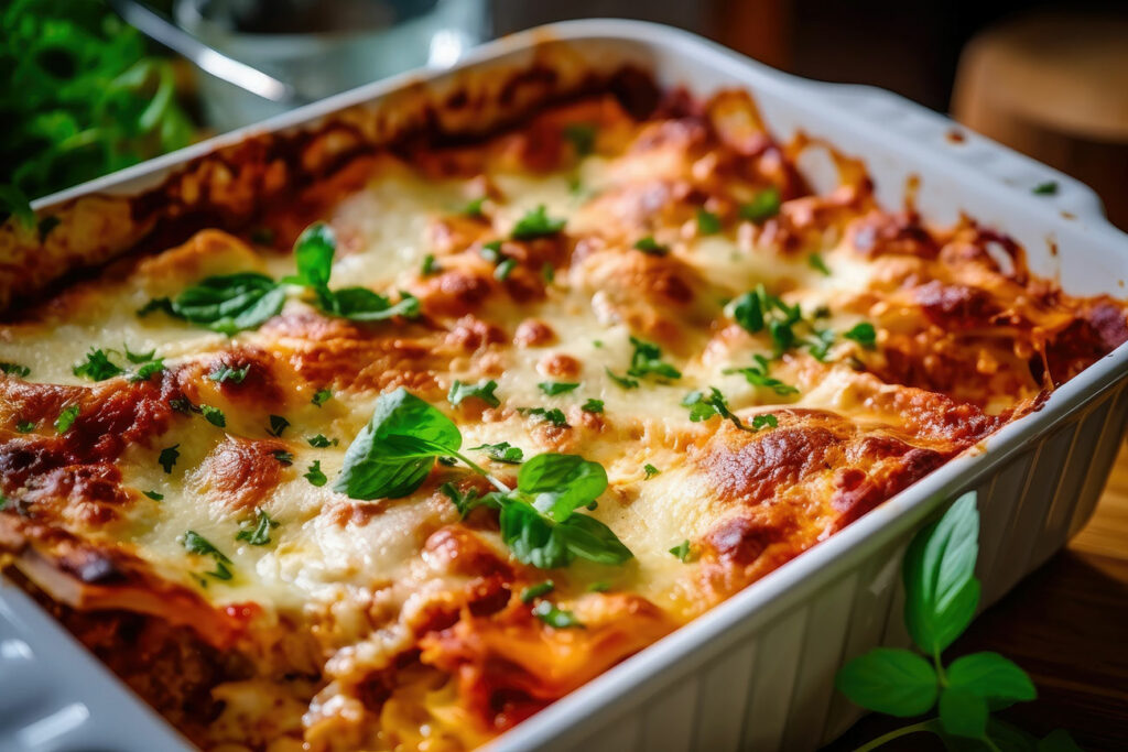 Lasagnes mozzarella et Tomate