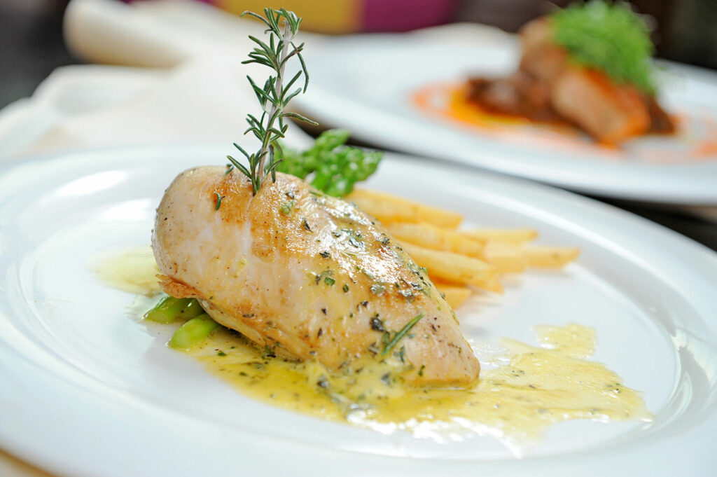 Aiguillettes de poulet à la moutarde et gingembre