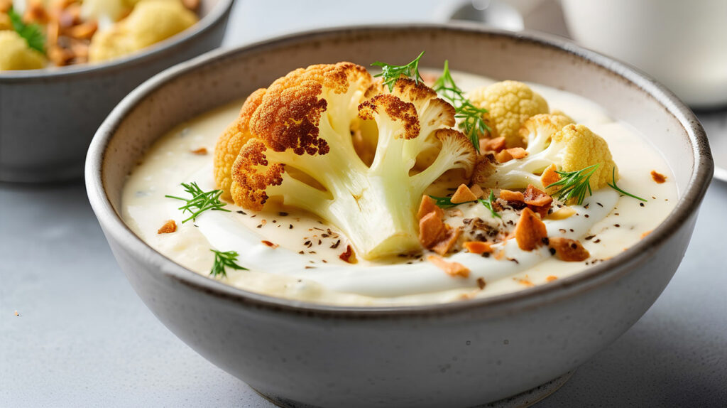 Crème de chou-fleur aux herbes
