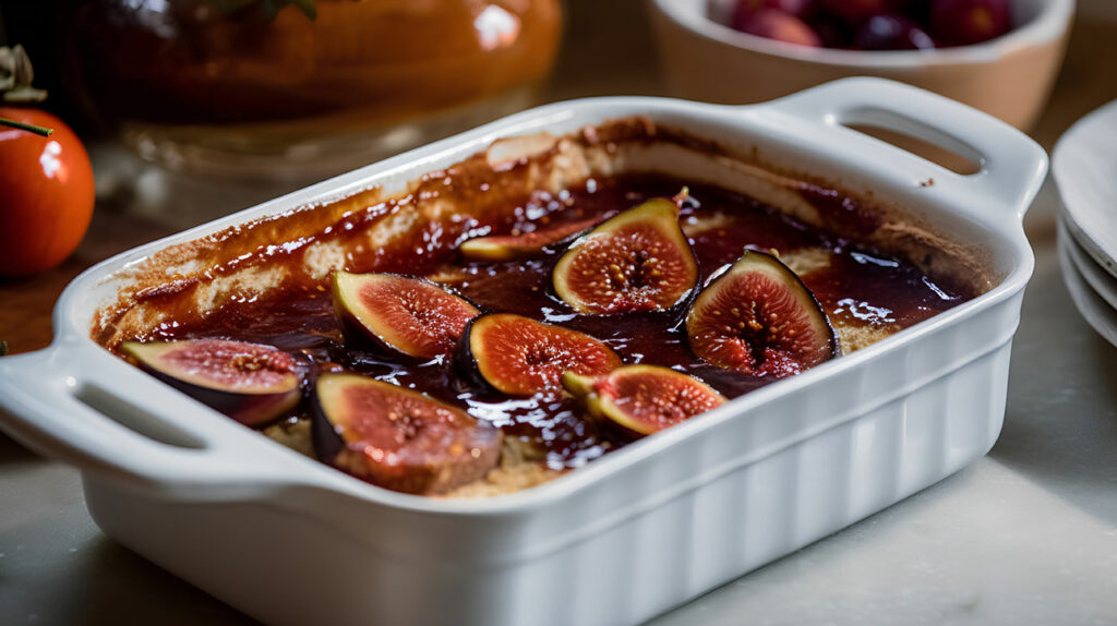 Flan de Fromage Cottage et Figues