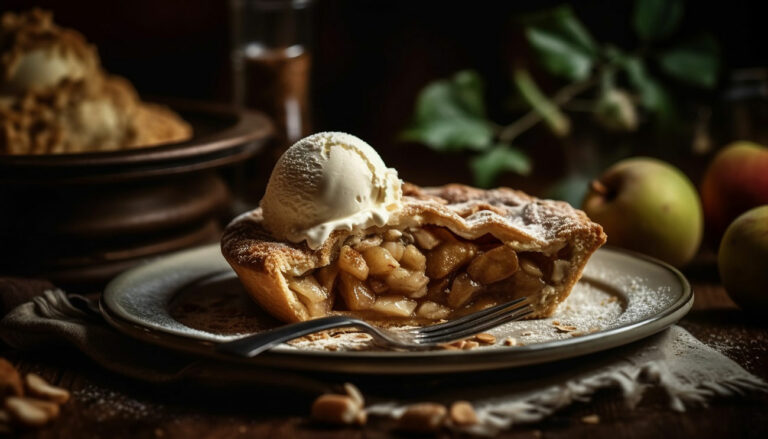 Tarte aux pommes à la crème de marron