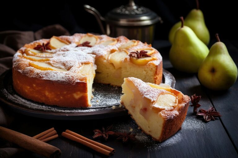 Cake aux Pommes Poires et Cannelle