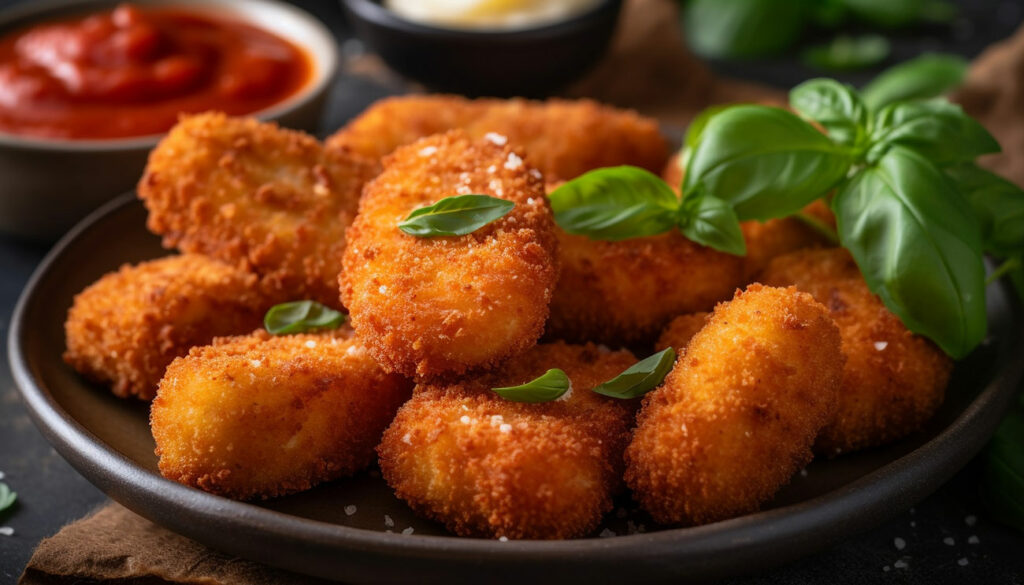 Croquettes de pomme de terre à la viande hachée et au fromage