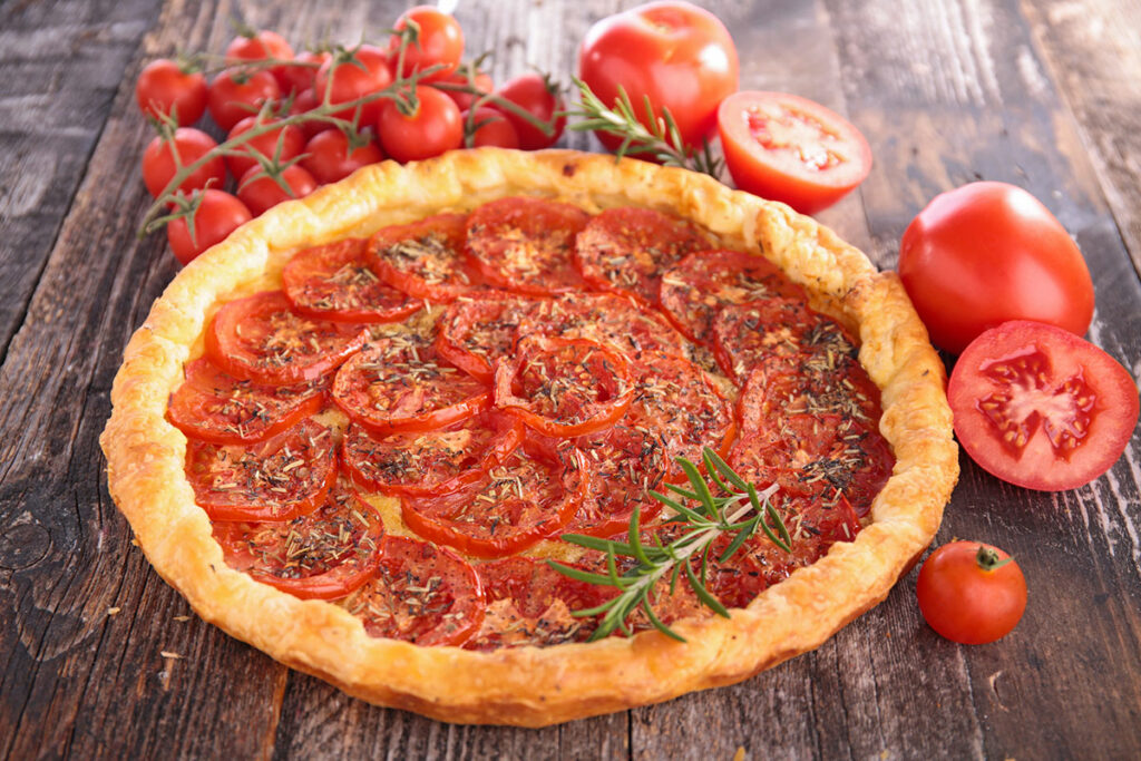 Tarte au Thon Tomate à la Sauce Moutarde