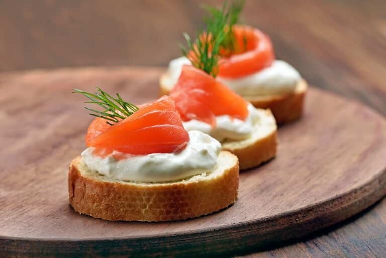 Canapés au Saumon Fumé