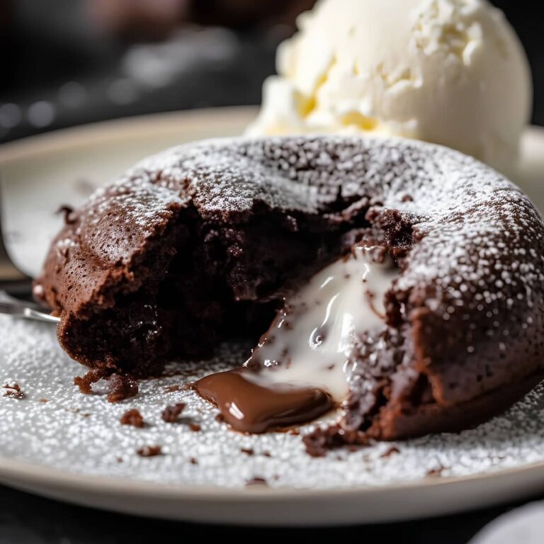 fondant au chocolat noir