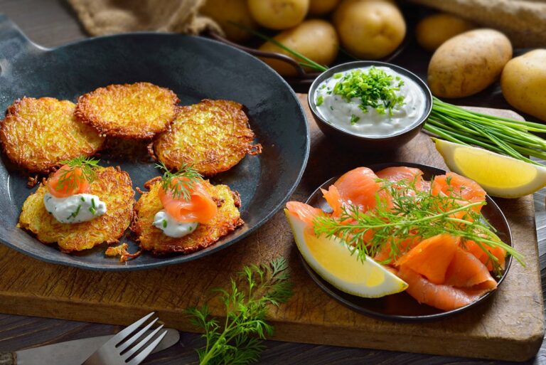 Galettes de Pommes de Terre au Saumon